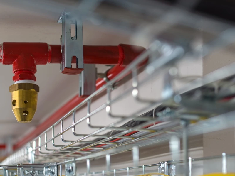 clean agent suppression system nozzle installation