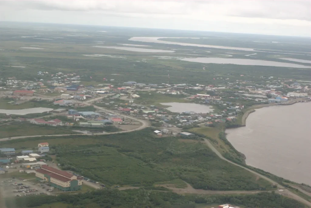 bethel alaska as seen from air
