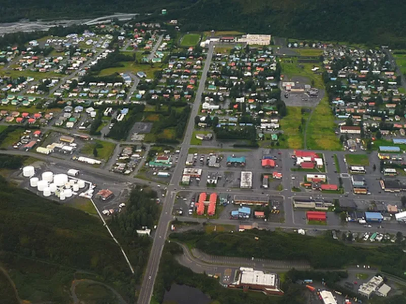 port valdez from plane