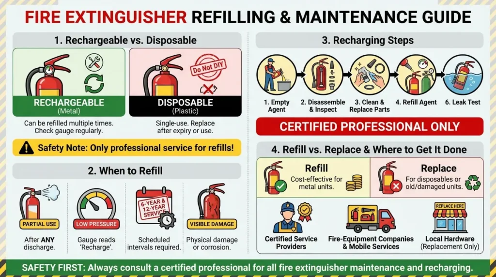 extinguisher refilling guide